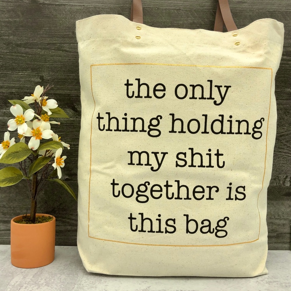 Funny Tote Bag, Canvas Bag, Heavy Weight Shoulder